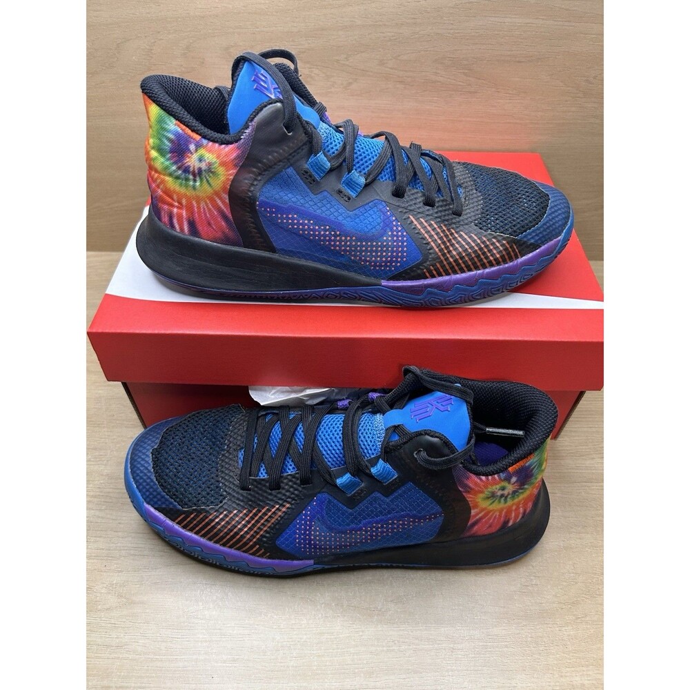 Nike Kyrie Flytrap 5 Basketball Shoes #DD0340-410 "Photo Blue Tie-Dye" Youth 5.5